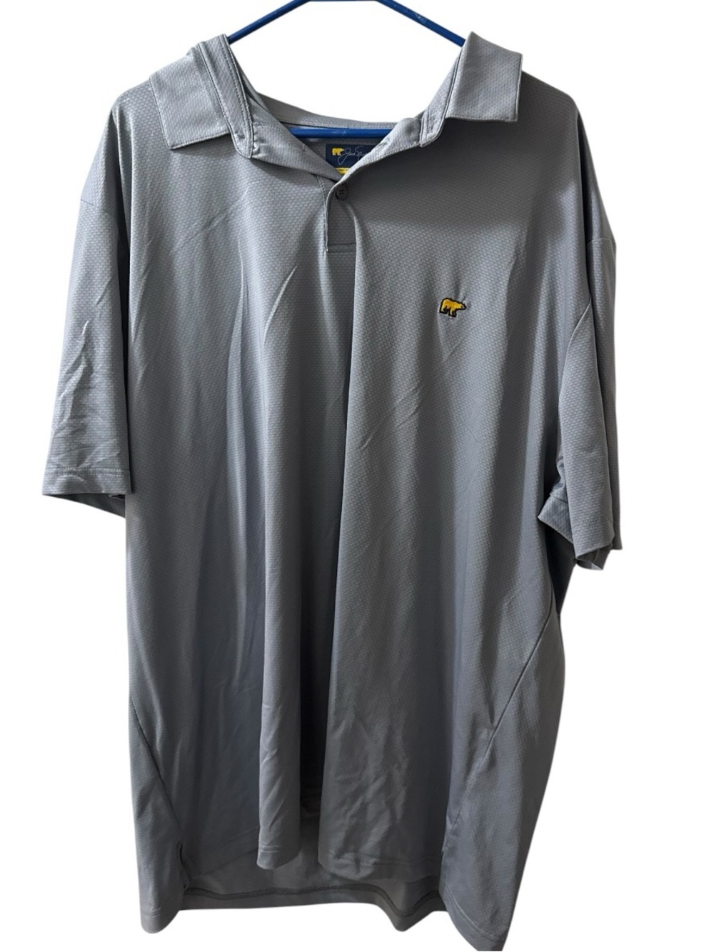 Jack Nicklaus XXL Gray Golf Polo Shirt Golden Bear Logo Performance